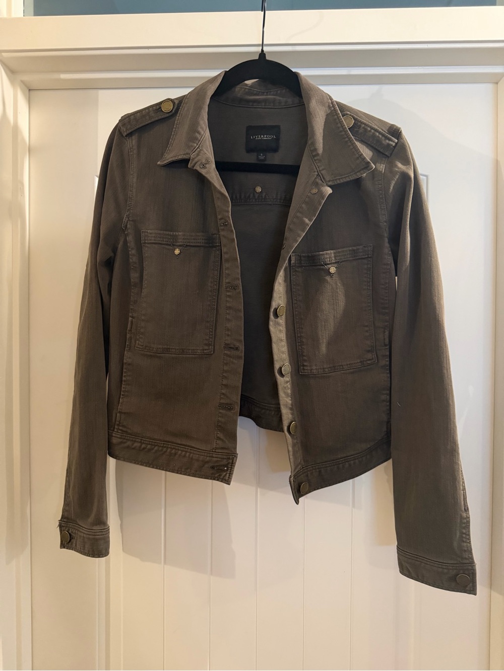 Liverpool Olive Utility Jacket for Women